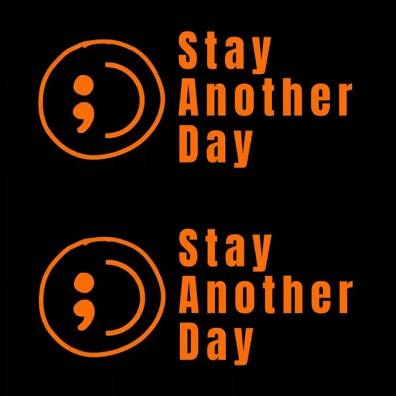 💥Buy 1 Get 1 Free -🎗️🚗 SAD Mental Health Awareness Car Decal