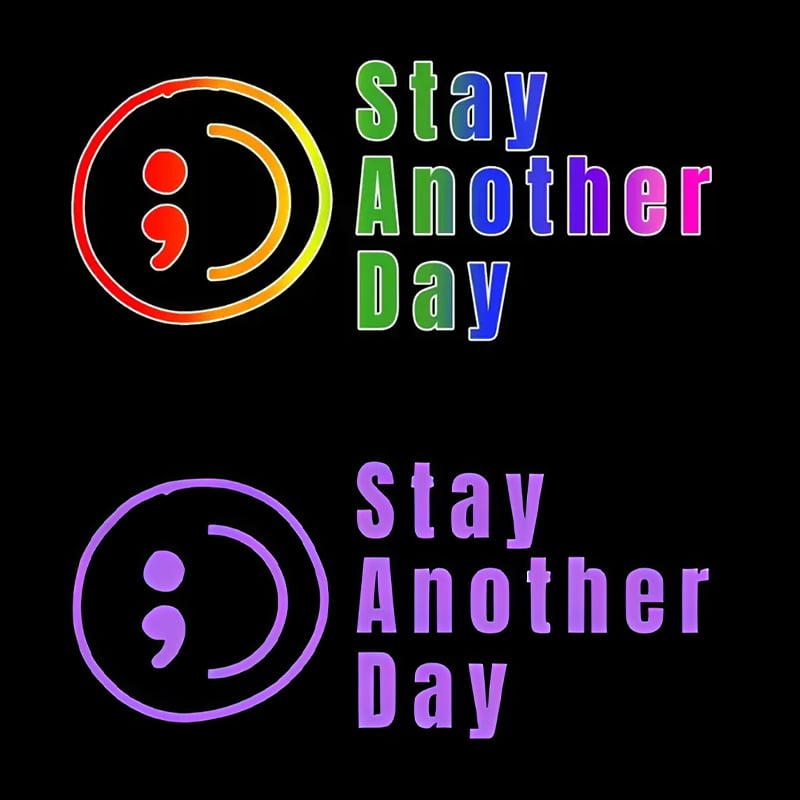 💥Buy 1 Get 1 Free -🎗️🚗 SAD Mental Health Awareness Car Decal
