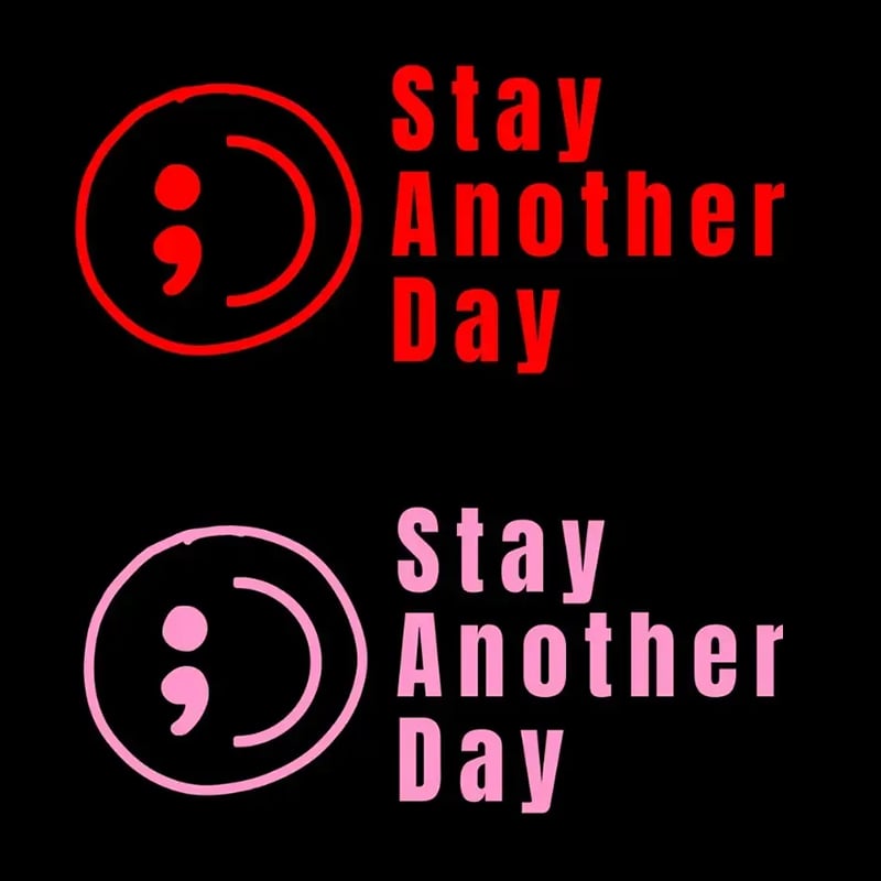 💥Buy 1 Get 1 Free -🎗️🚗 SAD Mental Health Awareness Car Decal