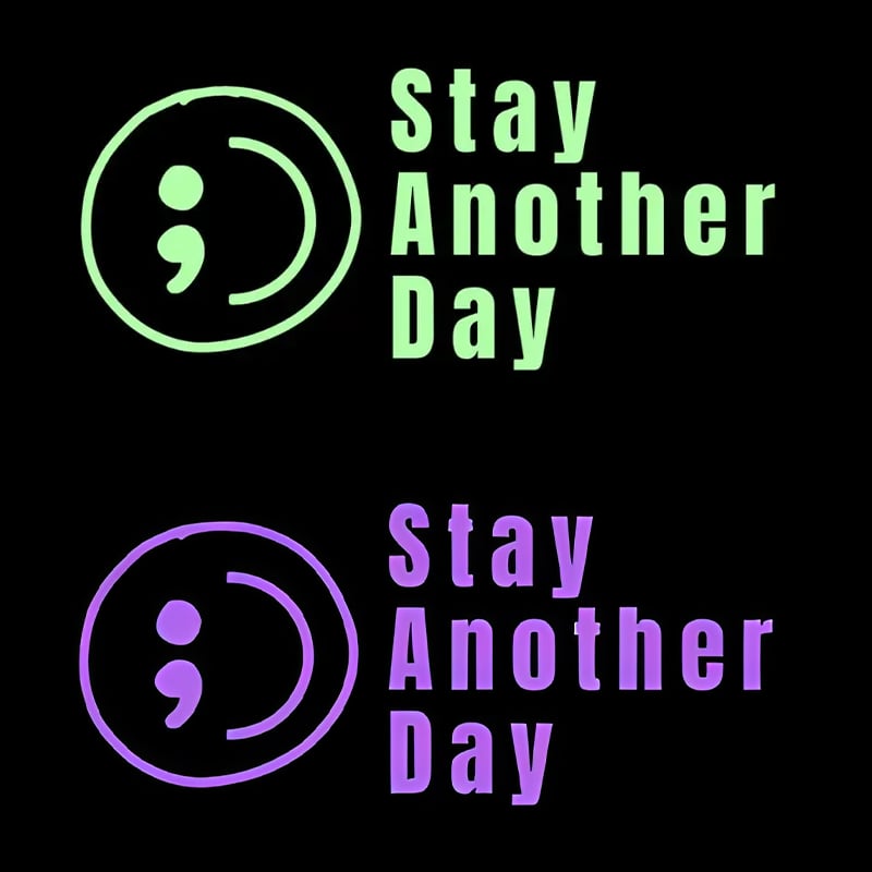 💥Buy 1 Get 1 Free -🎗️🚗 SAD Mental Health Awareness Car Decal