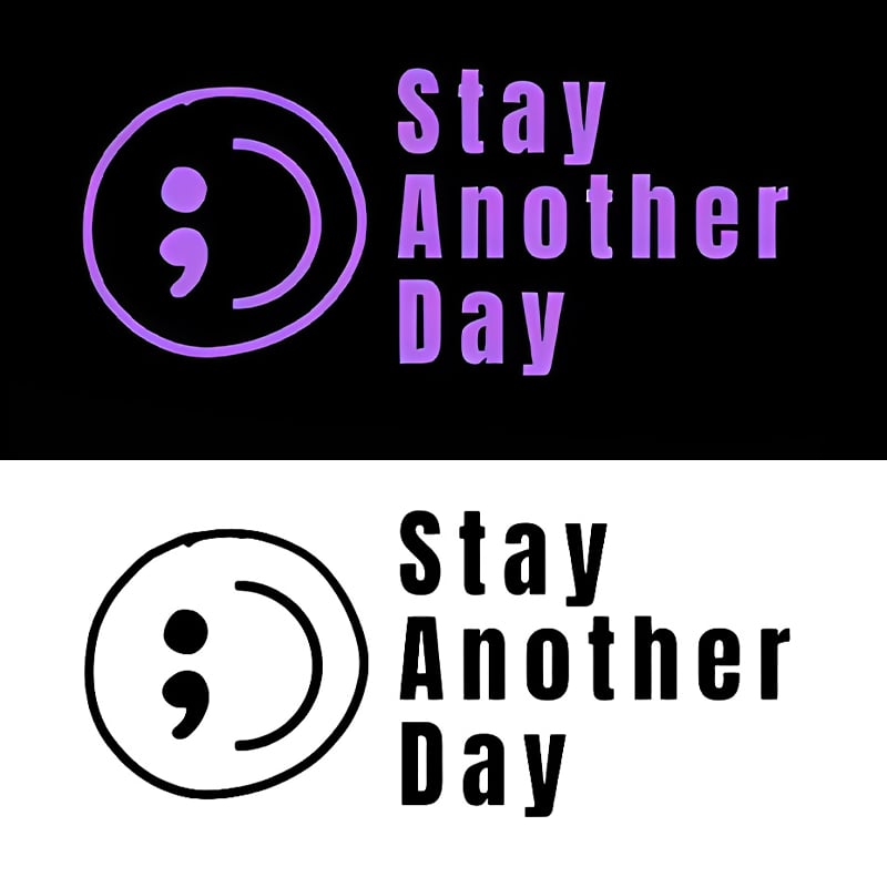 💥Buy 1 Get 1 Free -🎗️🚗 SAD Mental Health Awareness Car Decal