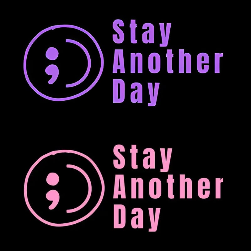 💥Buy 1 Get 1 Free -🎗️🚗 SAD Mental Health Awareness Car Decal