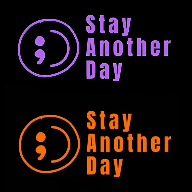 💥Buy 1 Get 1 Free -🎗️🚗 SAD Mental Health Awareness Car Decal