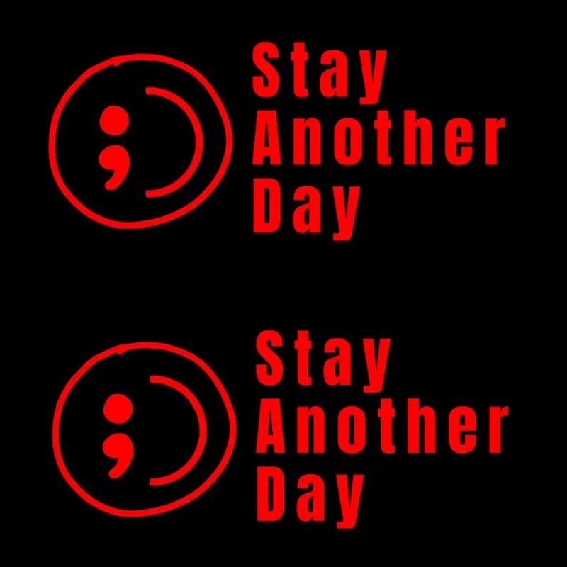 💥Buy 1 Get 1 Free -🎗️🚗 SAD Mental Health Awareness Car Decal