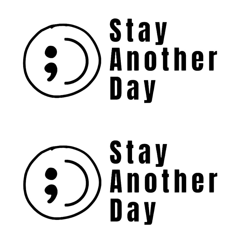 💥Buy 1 Get 1 Free -🎗️🚗 SAD Mental Health Awareness Car Decal