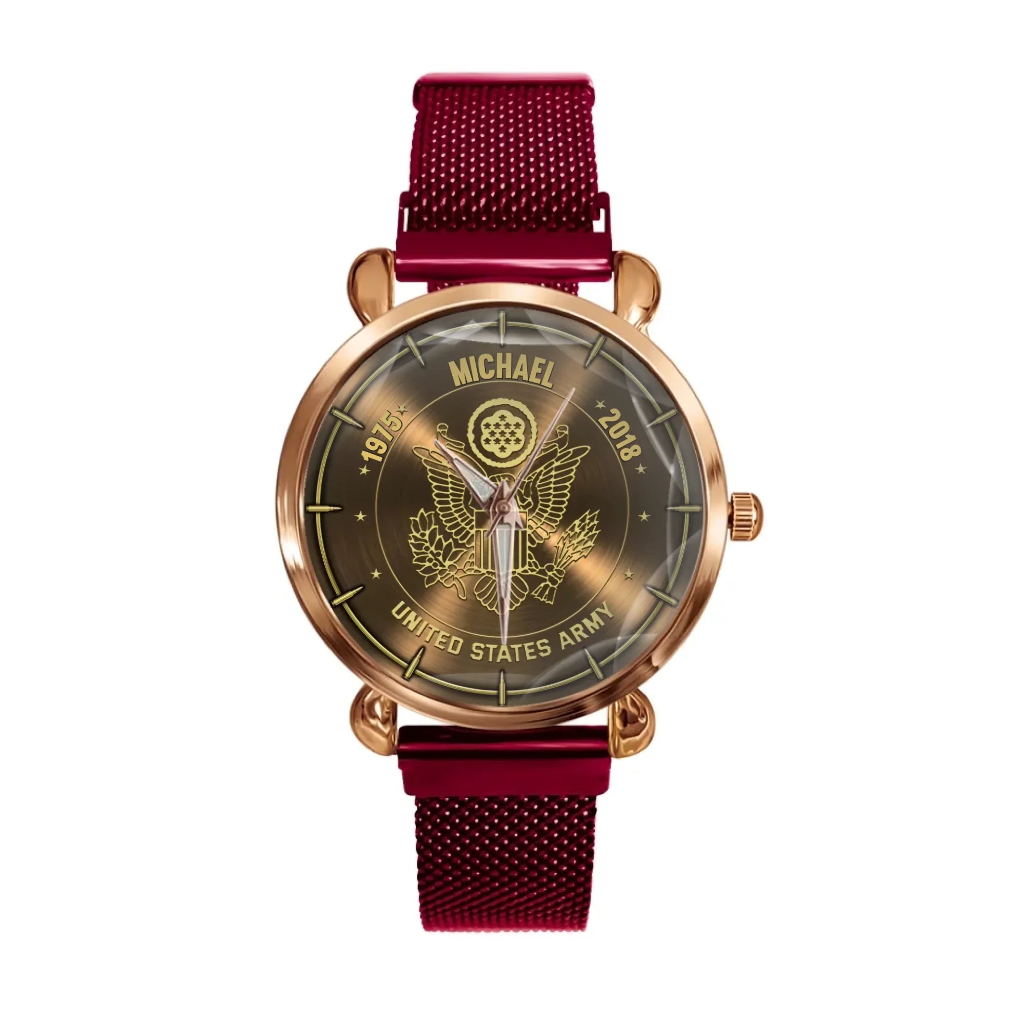 Personalized US Veteran Logo Custom Time Watch – The Perfect Gift for Veterans