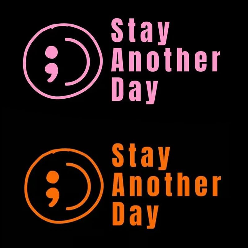 💥Buy 1 Get 1 Free -🎗️🚗 SAD Mental Health Awareness Car Decal