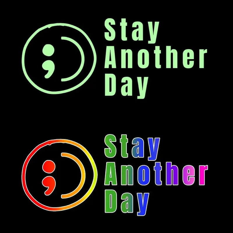 💥Buy 1 Get 1 Free -🎗️🚗 SAD Mental Health Awareness Car Decal