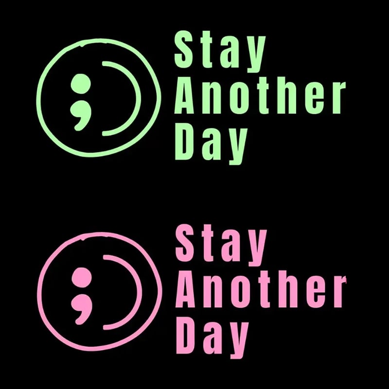 💥Buy 1 Get 1 Free -🎗️🚗 SAD Mental Health Awareness Car Decal