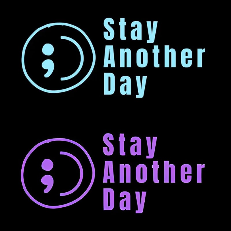 💥Buy 1 Get 1 Free -🎗️🚗 SAD Mental Health Awareness Car Decal
