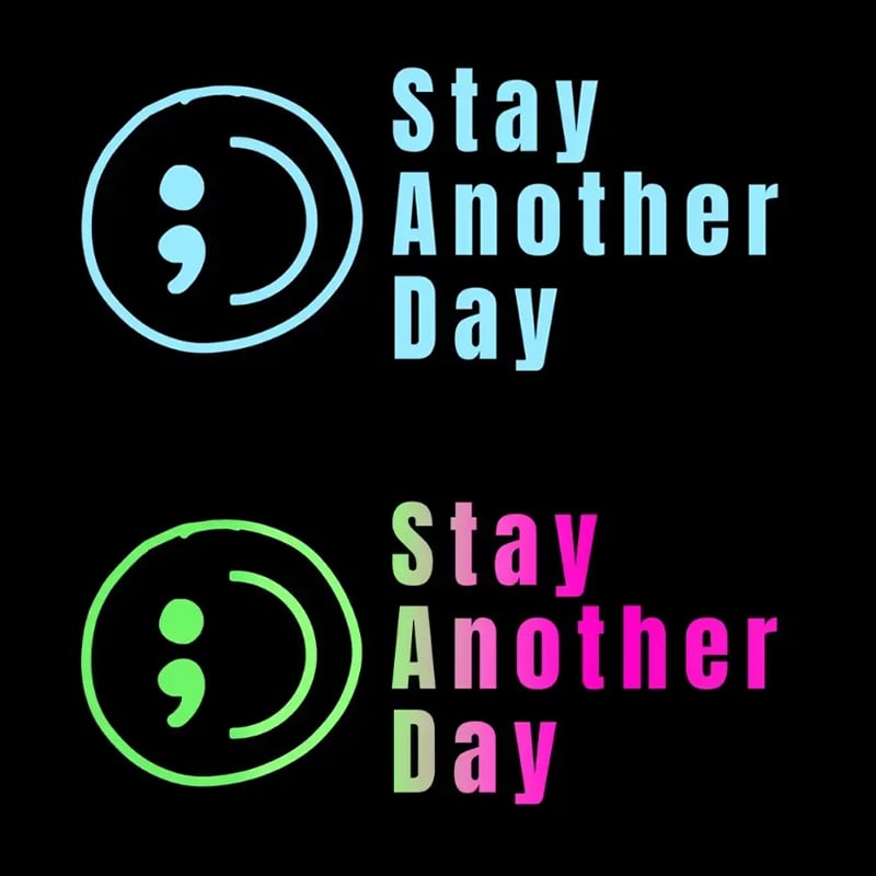 💥Buy 1 Get 1 Free -🎗️🚗 SAD Mental Health Awareness Car Decal