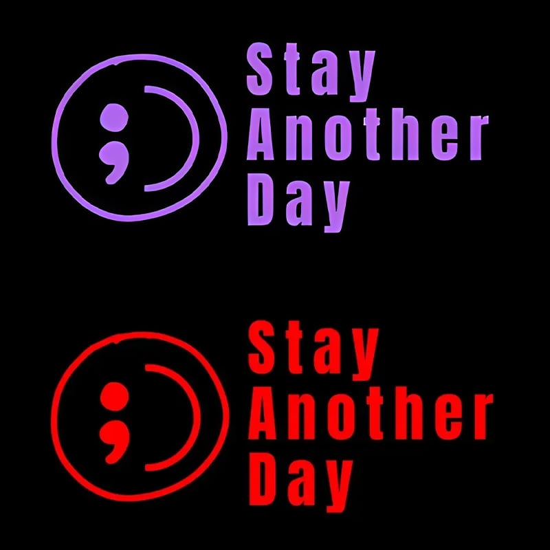 💥Buy 1 Get 1 Free -🎗️🚗 SAD Mental Health Awareness Car Decal