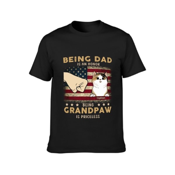 Being Grandpaw Is Priceless - Gift for Dad, Personalized Unisex T-Shirt