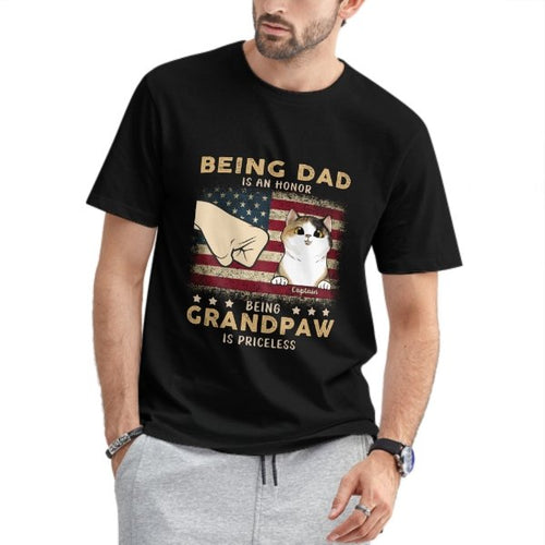 Being Grandpaw Is Priceless - Gift for Dad, Personalized Unisex T-Shirt