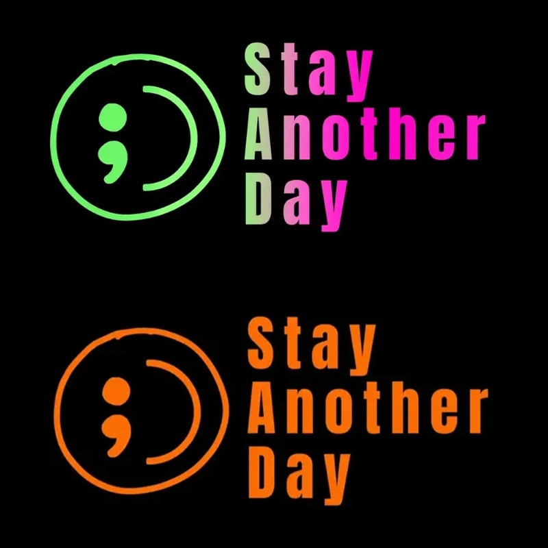 💥Buy 1 Get 1 Free -🎗️🚗 SAD Mental Health Awareness Car Decal
