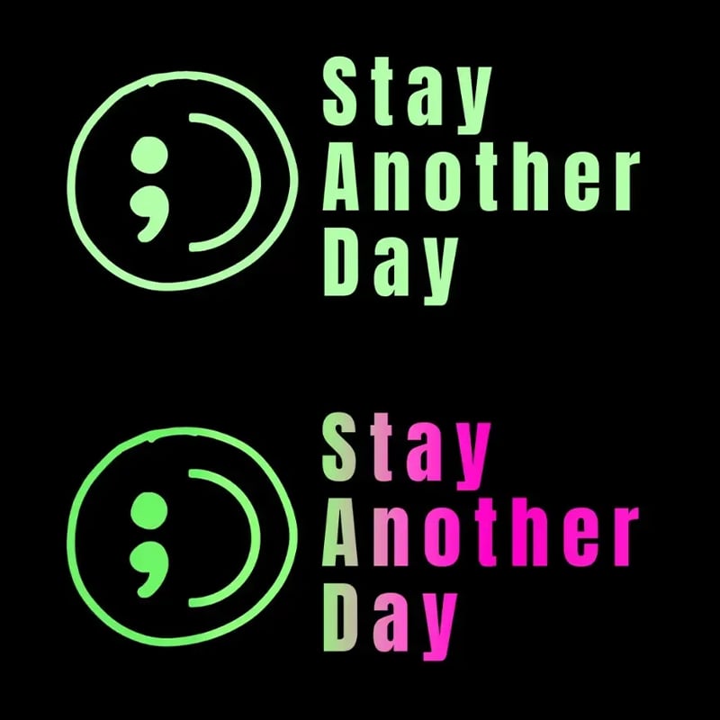💥Buy 1 Get 1 Free -🎗️🚗 SAD Mental Health Awareness Car Decal