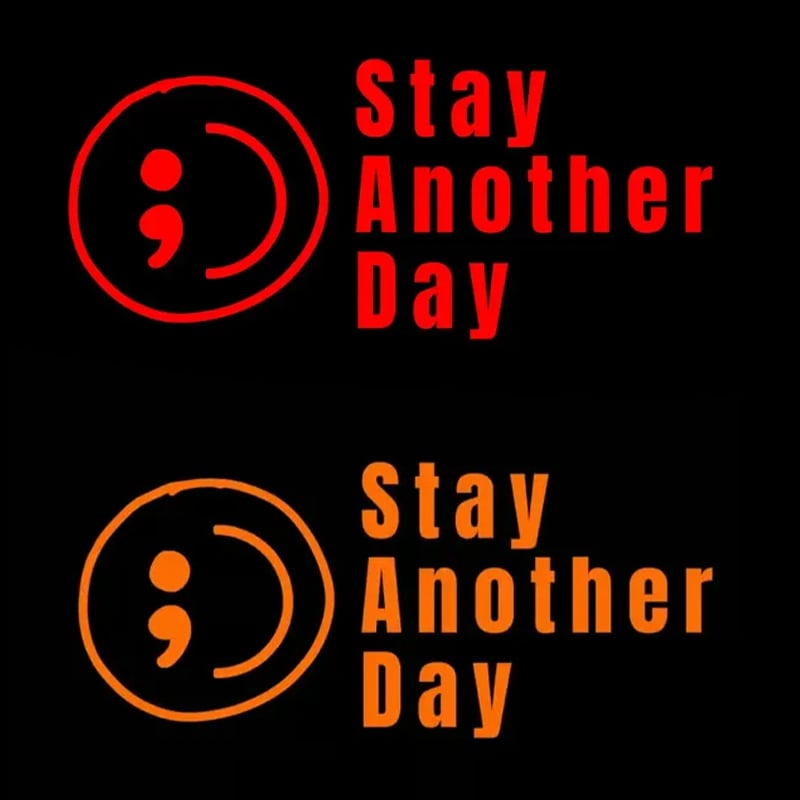 💥Buy 1 Get 1 Free -🎗️🚗 SAD Mental Health Awareness Car Decal