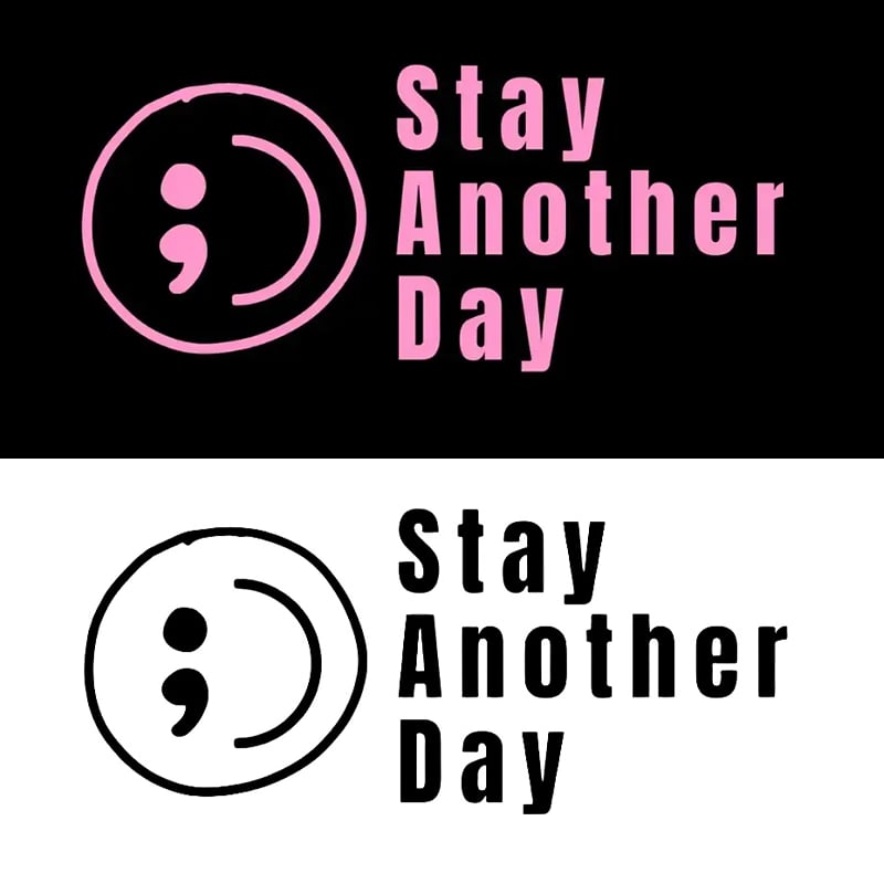 💥Buy 1 Get 1 Free -🎗️🚗 SAD Mental Health Awareness Car Decal