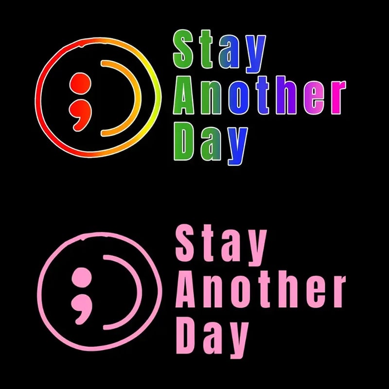 💥Buy 1 Get 1 Free -🎗️🚗 SAD Mental Health Awareness Car Decal