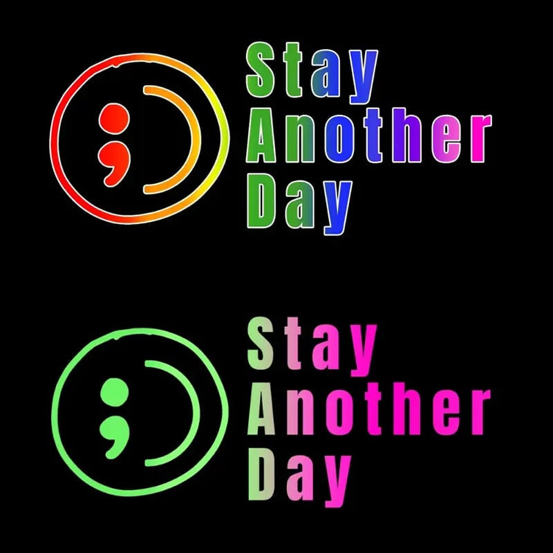 💥Buy 1 Get 1 Free -🎗️🚗 SAD Mental Health Awareness Car Decal