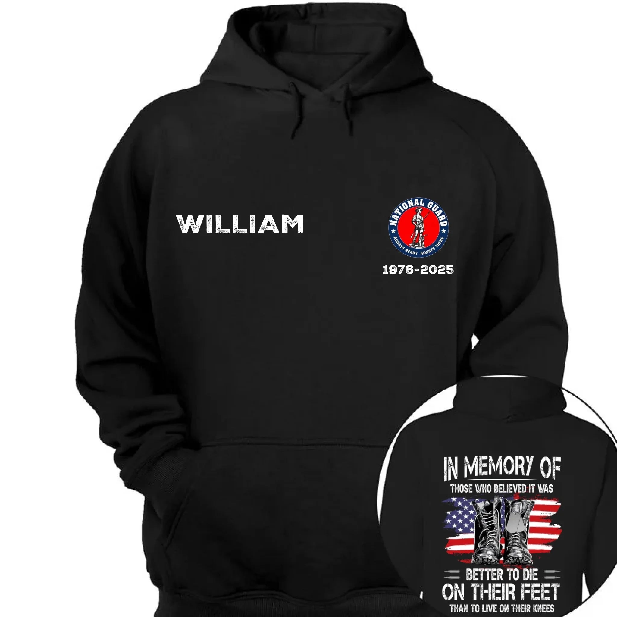Honor Veterans - Personalized Badges & Names on Memorial Apparel