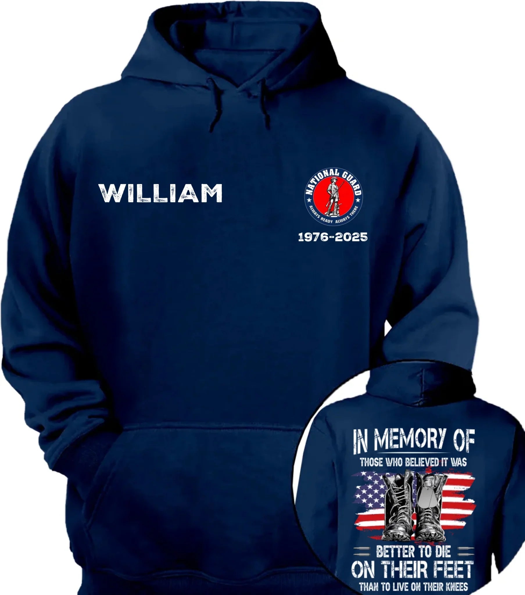 Honor Veterans - Personalized Badges & Names on Memorial Apparel