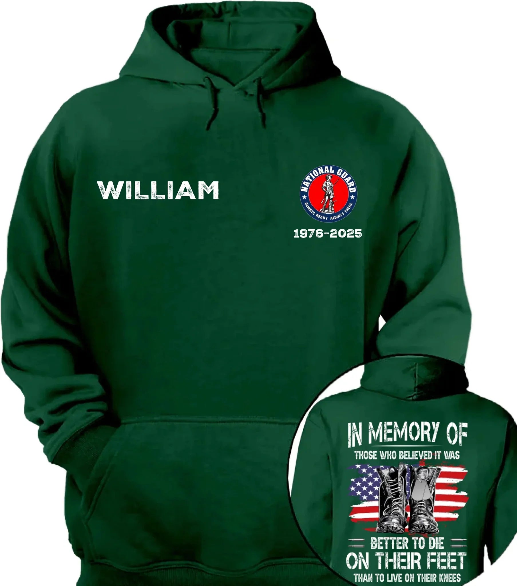 Honor Veterans - Personalized Badges & Names on Memorial Apparel