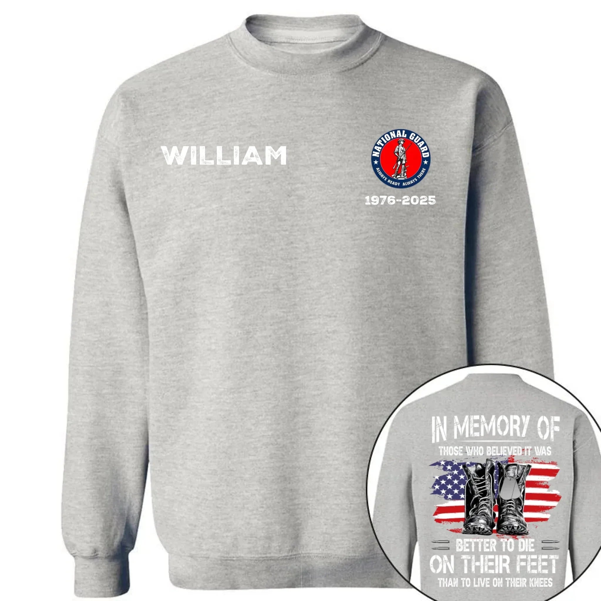 Honor Veterans - Personalized Badges & Names on Memorial Apparel