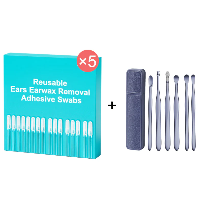 💞2026 HOT SALE👂🏻50K+ SOLD!🏆Reusable Earwax Removal Adhesive Swabs