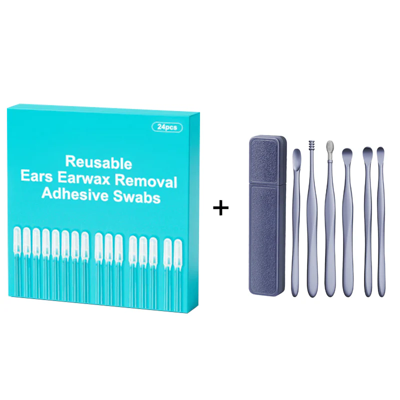 💞2026 HOT SALE👂🏻50K+ SOLD!🏆Reusable Earwax Removal Adhesive Swabs