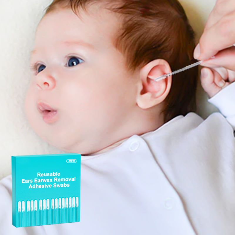💞2026 HOT SALE👂🏻50K+ SOLD!🏆Reusable Earwax Removal Adhesive Swabs