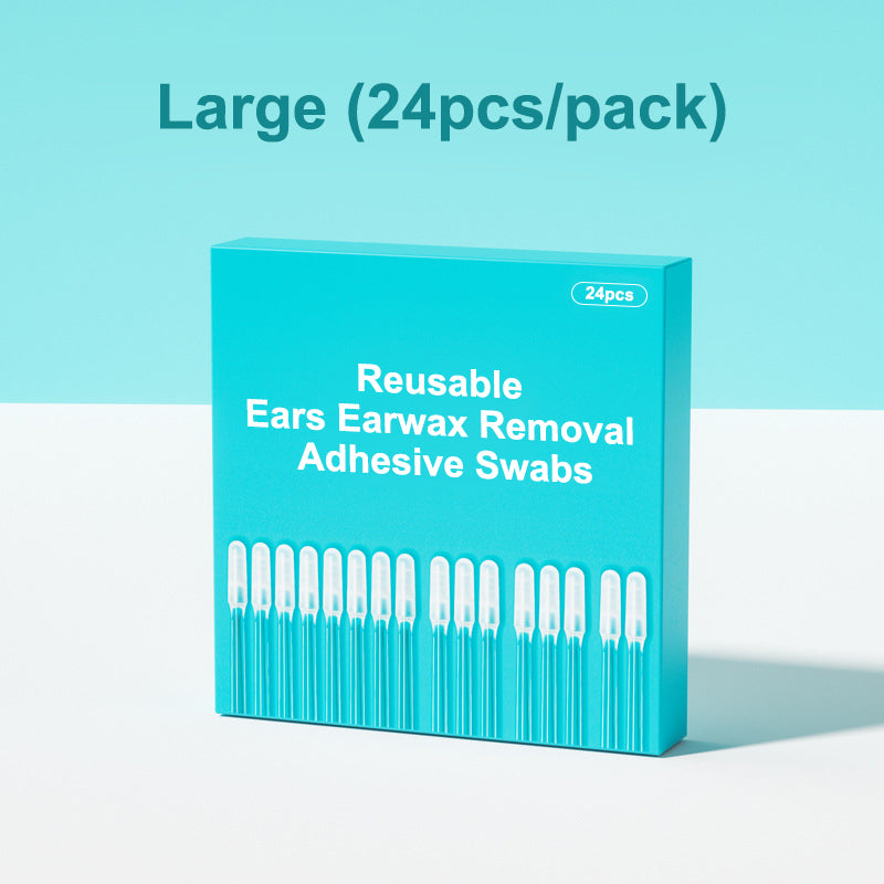 💞2026 HOT SALE👂🏻50K+ SOLD!🏆Reusable Earwax Removal Adhesive Swabs